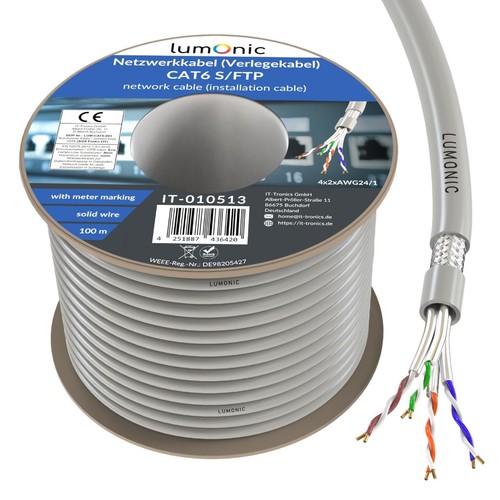 100m netzwerkkabel cat6 - cat6, s/ftp