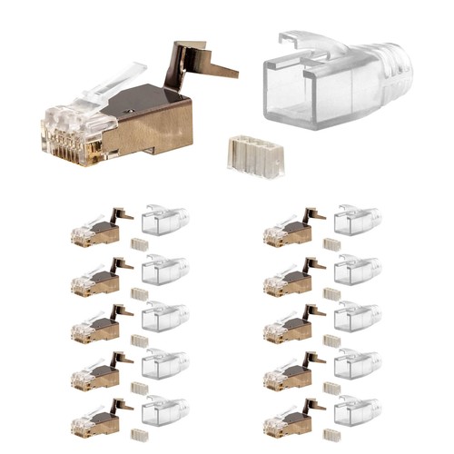 10x netzwerk stecker set - 10x,