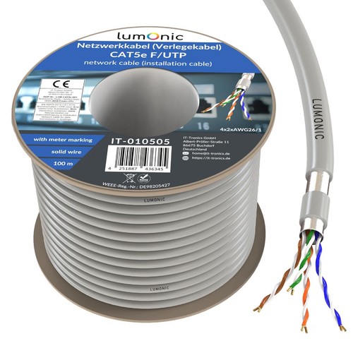 100m netzwerkkabel cat5e utp - 100m,