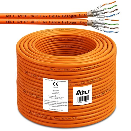100m cat7 verlegekabel - cat7, duplex